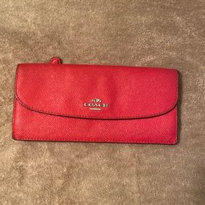 Coach wallet red
